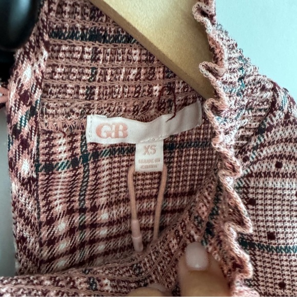 NWT GB dress | size XS | pink plaid - Picture 2 of 7